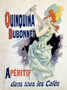 Jules Cheretin mainosjuliste Quinquina Dubonnetille tekijältä Jules Cheret