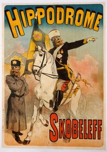 Julistemainos "Skobeleff" Hippodromilla, 1895