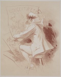 Kesäkonsertti, c. 1895-1900. tekijältä Jules Cheret