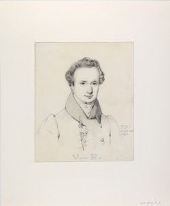 Victor Hugon muotokuva 1802-1885, 1830. tekijältä Jules Claude Ziegler