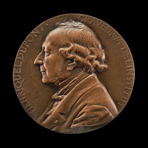 Henriquel Dupont, 1797-1892, piirtäjä ja kaivertaja, n. 18701892.
