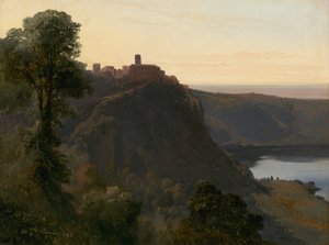 Näkymä Nemi-järvelle, 1843.