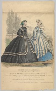 Modes de Mme. Antonie Lalanne, nro 791, Le Moniteur de la Mode, 1848. tekijältä Jules David