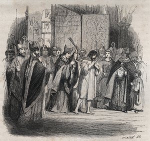 Raymond VI:n katumus, Toulousen kreivi - 22.6.1209 Toulousen kreivi Raymond VI, jonka paavi Innocentius III (Milon legat du pope) erotti, koska hän ei ollut ajanut takaa kataareita, syytetään Pierre de Castelnaun salamurhan yllyttäjänä , teki an tekijältä Jules David
