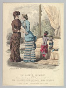 Viimeisimmät muotit, jotka on erityisesti suunniteltu ja valmistettu Millinerille, Dressmakerille ja Dr..., 1880-82. tekijältä Jules David