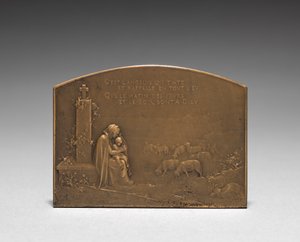 Medaljonin kääntöpuoli. tekijältä Jules Dupré