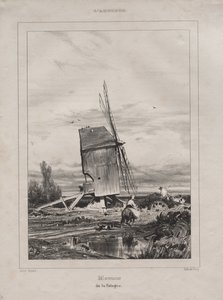 Mylly Solognessa, Ranskassa, 1835. tekijältä Jules Dupré