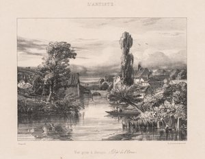 Näkymä otettu Alençonissa Näkymä otettu Alençonissa, 1839. tekijältä Jules Dupré