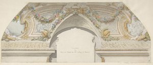Suunnittelu Hôtel de Treviselle, Pariisi, 1800-luvun toinen puoli. Tekijät: Jules-Edmond-Charles Lachaise, Eugène-Pierre Gourdet. tekijältä Jules Edmond Charles Lachaise and Eugène Pierre Gourdet