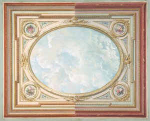 Suunnittelu katolle trompe loeil sky