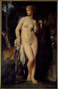 Jules Elie Delaunayn (1828-1891) Diane-maalaus 1872 su. 1,47x0,94 m Pariisi, museo d