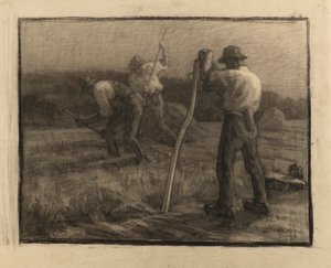 Sadonkorjuu kohtaus tekijältä Jules Emile Zingg
