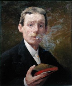 Omakuva, Tupakointi (vihreä makuuhuone) 1919