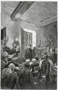 Vakooja Hubert - kuvitus teoksesta Things seen, 19th Century (bw-kaiverrus)