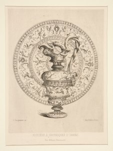 Ewer groteskeilla d tekijältä Jules Ferdinand Jacquemart