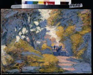 Aurinkoinen tie. Jules-Leon Flandrinin maalaus (Jules Leon Flandrin tekijältä Jules Flandrin