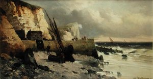 Kalastus aallonmurtajalta tekijältä Jules G Bahieu
