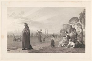 Dante, naar J.L. Gérôme tekijältä Jules Gabriel Levasseur