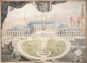 Hanke Burgundin herttuoiden palatsin entisöimiseksi Dijonissa, 1698 tekijältä Jules Hardouin Mansart