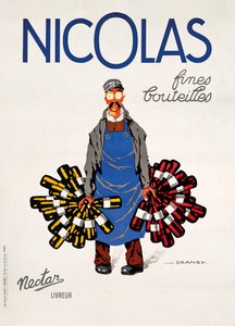 Nicolas, Nectar, n. 1930 (väri litho) tekijältä Jules Isnard Dransy
