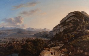 Näkymä Sassenagesta 1857 (Öljy kankaalle) tekijältä Jules Jean Baptiste Guedy