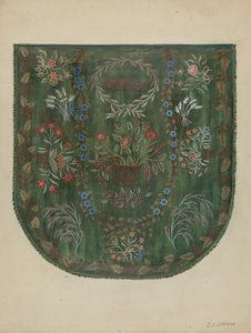 Brodeerattu päällinen, n. 1936. tekijältä Jules Lefevere