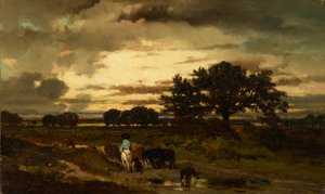 auringonlasku tekijältä Jules Louis Dupré