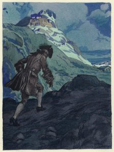 Kuvitus Casanovan muistelmiin (värilitografia) tekijältä Jules Marie Auguste Leroux