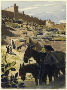Kuvitus Casanovan muistelmiin (värilitografia) tekijältä Jules Marie Auguste Leroux