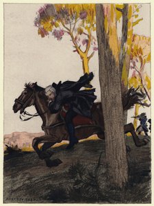 Kuvitus Casanovan muistelmiin (värilitografia) tekijältä Jules Marie Auguste Leroux