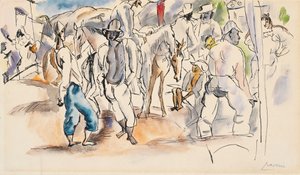 Figuurit ja hevoset tekijältä Jules Pascin