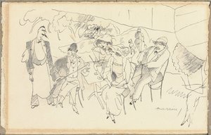 Figuurien kohtaus tekijältä Jules Pascin