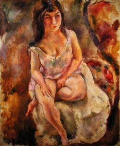 Istuva puolialaston tekijältä Jules Pascin