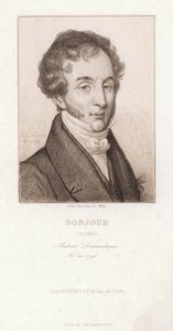Casimir Bonjour, ranskalainen näytelmäkirjailija (kaiverrus) tekijältä Jules Porreau