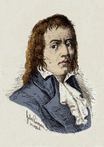 Ranskan vallankumous: Jules Porreaun piirustus "Francois Babeuf dit Gracchuksen (1760-1797) muotokuva" tekijältä Jules Porreau