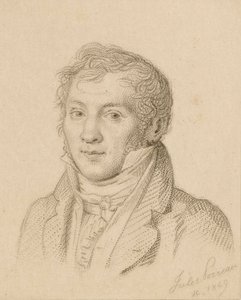 Muotokuva viulisti ja säveltäjä Louis-Luc Loiseau de Persuis 1769-1819, 1849. tekijältä Jules Porreau