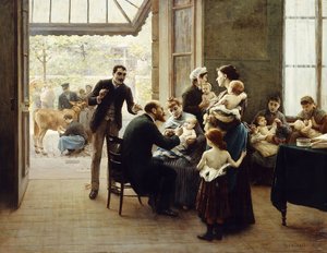 Kunnianosoitus Louis Pasteurille; Kunnianosoitus Louis Pasteurille, tekijältä Jules Scalbert