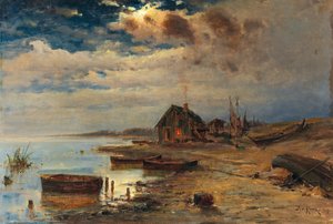 Iltatunnelmaa Itämeren rannikolla, 1907.