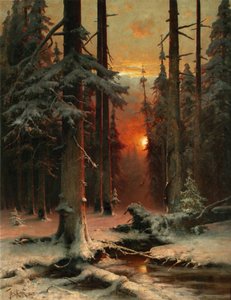 Lunta metsässä, 1885