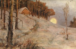 Talvimetsä ilta-auringon säteissä, 1902