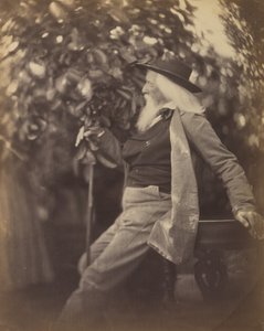 Charles Hay Cameron, Esq., Hänen puutarhassaan Freshwaterissa, 1865-67. tekijältä Julia Margaret Cameron