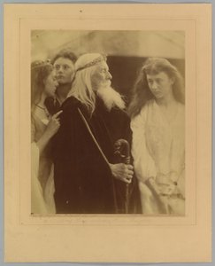 Kuningas Lear jakaa valtakuntansa kolmelle tyttärelleen tekijältä Julia Margaret Cameron
