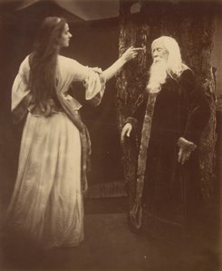 Vivien ja Merlin, 1874. tekijältä Julia Margaret Cameron