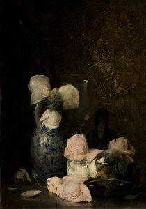 Ruusut, n. 1880-1890 tekijältä Julian Alden Weir
