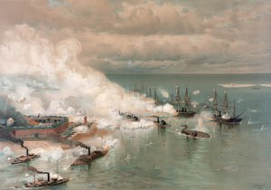 Battle of Mobile Bay by Louis Prang (1824-1909) tekijältä Julian O. Davidson