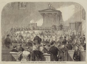 Brittiläisten pankkien johtajien oikeudenkäynti Court of Queens Benchissä, Guildhallissa tekijältä Julian Portch
