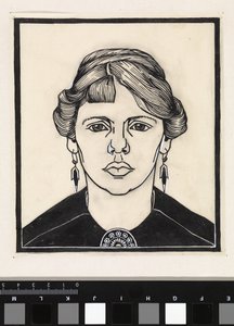 Naisen muotokuva edestä