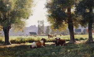 Niitty Arques-la Bataillessa, Normandiassa, tekijältä Julien Dupre
