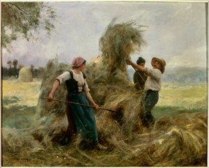 Heinää. Julien Dupren (1851-1910) maalaus