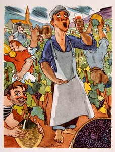 Vinhedo Francês. 1944. Ilustração de Julien Pavilfinnish tekijältä Julien Pavil